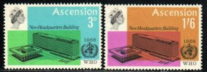 Ascension Stamp 102-103  - WHO Headquarters