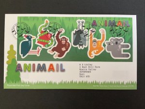 GB 2016 Animal Miniature Sheet on First Day Cover with Playing Place Truro S/H/S