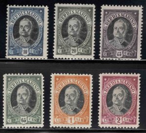 San Marino Scott 97-102 MH* stamp set