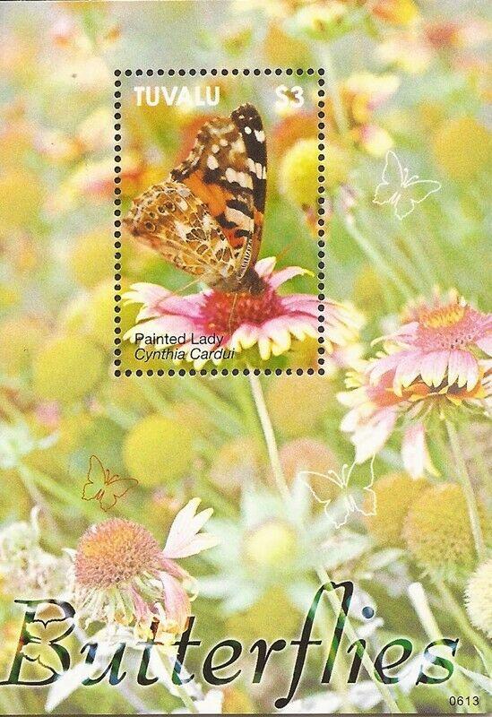 WD03/15/21-Tuvalu - 2006 Butterflies - Stamp Souvenir Sheet - Scott #1024