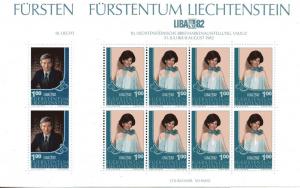 Liechtenstein 735-736 MNH  sheetlets