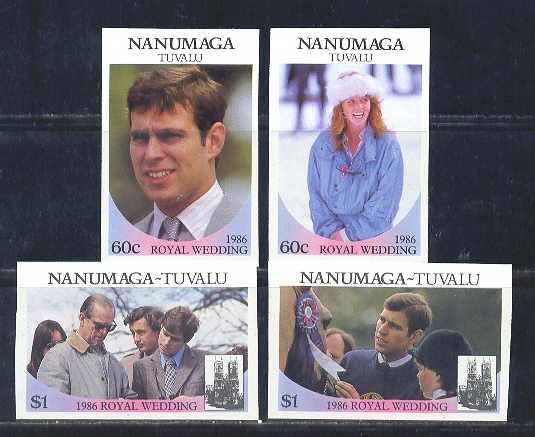 Tuvalu Nanumaga MNH Sc# 65-69 Imperfs