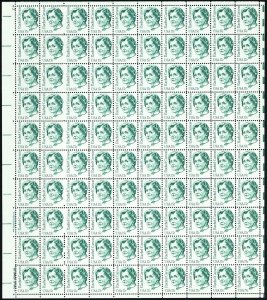 Rachel Carson Sheet of One Hundred 17 Cent Postage Stamps Scott 1857