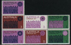 Australia #508 X-Mas sheet of 7 Mint VF NH