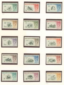 Falkland Islands #128-142 Unused Single (Complete Set)