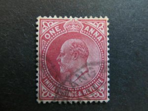 A4P19F12 British India 1902-09 Wmk Star 1a used-