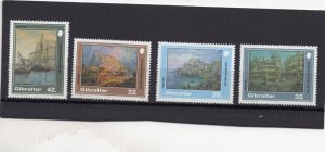 GIBRALTAR 1991 PAINTINGS SET OF 4 STAMPS MNH