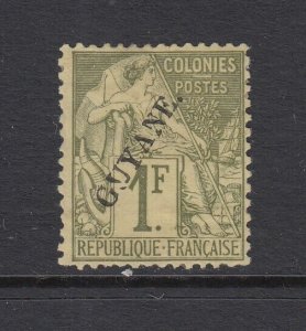 French Guiana, Scott 30 (Yvert 28), MNG (no gum), signed A. Brun