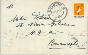 75729 - ROMANIA - POSTAL HISTORY - STATIONERY  COVER from SEVERIN 1965 Birds