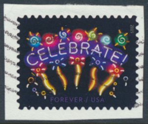 USA Sc# 4502  Used SA on piece  Celebrate 2019 see details / scan