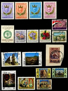 LEBANON STAMPS - Nice Lot of Mint, MNH and Used - Bridge, Flowers
