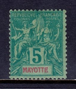 Mayotte - Scott #4 - MH - Gum loss/thinning - SCV $4.75