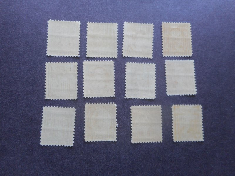 #'s 704-715 VFNH   Washington Set