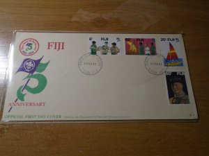 Fiji  #  458-61  FDC  Scouts