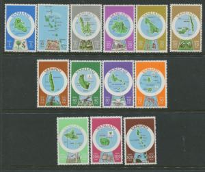 Vanuatu - Scott - 280a-292a - Maps Issue - French -1980 - MNH - Set of 13