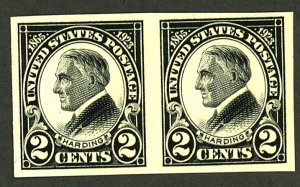 U.S. #611 MINT PAIR OG NH