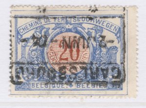 Belgium Parcel Post Railway 1902-06 20c Used Stamp A25P58F20831-