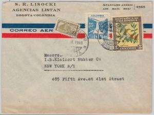 COLOMBIA -  POSTAL HISTORY -  AIRMAIL COVER to USA 1948