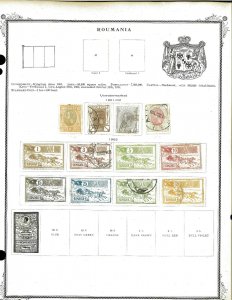 Romania 1900-1919 M, U & CTO Hinged on Early Scott Pages