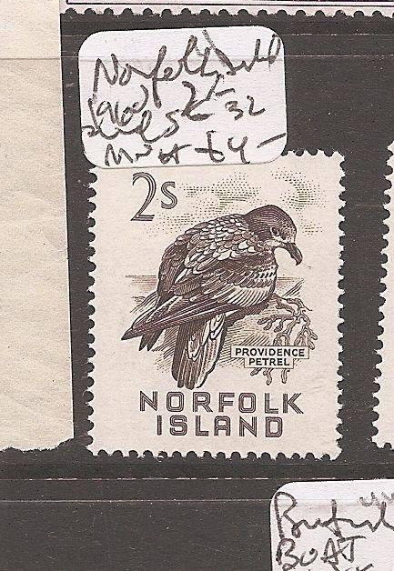 Norfolk Island 1960 2/- Bird SG 32 MNH (3dbb)