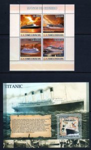 Saint Thomas Scott 1718-19 MNH! Ships! Titanic!