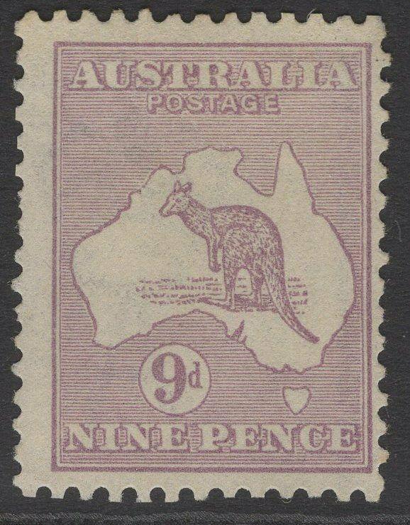 AUSTRALIA SG27 1915 9d VIOLET MTD MINT