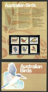 AUSTRALIA - POST OFFICE PACK- FAUNA - BIRDS -AUSTRALIAN BIRDS  1979.