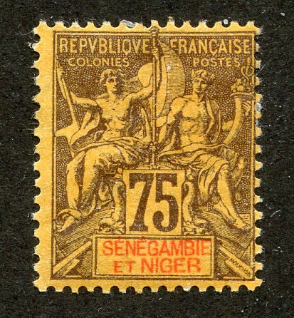 Senegambia and Niger, Scott #12, Unused, Hinged