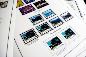 COLOR PRINTED NEW ZEALAND 2000-2004 STAMP ALBUM PAGES (88 illustrated pages)