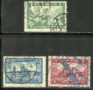 Germany # 337-39, Used. CV $ 9.50