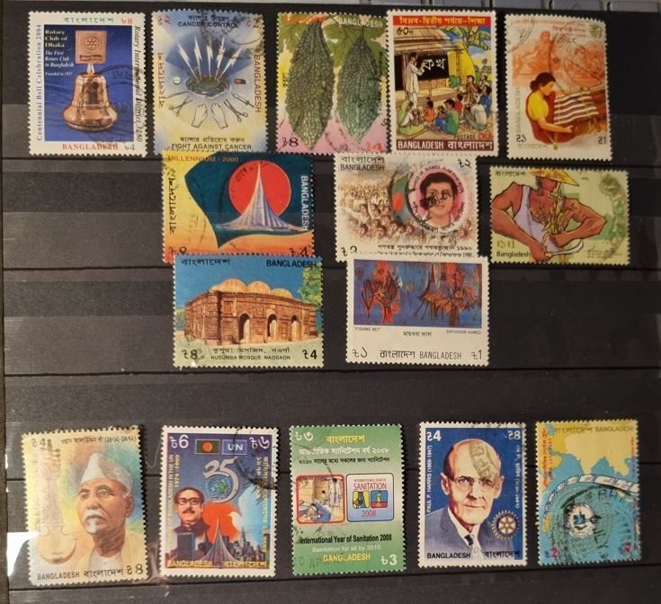 Bangladesh stamps - Beautiful 50 stamps all different