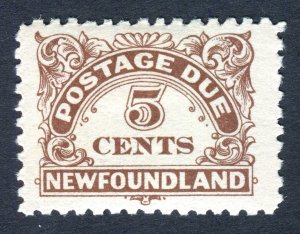 Newfoundland 1939. Postage Due. 5c brown. MLH. SGD5.