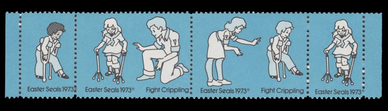 USA CINDERELLA STAMP. EASTER SEAL 1973. UNUSED. # 25