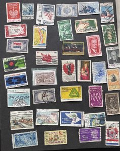 US Used Mixture all 5c selection  Good condition 105 stamps FREE SHIPPING