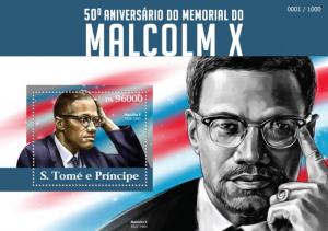 SAO TOME E PRINCIPE 2015 SHEET MALCOLM X st15320b