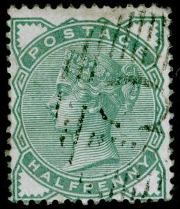 SG165, ½d pale green, good used, CDS. Cat £10. CONSTANTINOPLE.