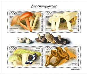 2024 03 - NIGER - MUSHROOMS            4V  complet set    MNH **