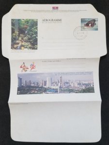 *FREE SHIP Malaysia Butterfly Park 1996 Commonwealth Games 1998 (aerogramme)