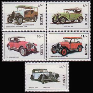 KENYA 1992 - Scott# 573-7 Vintage Cars Set of 5 NH