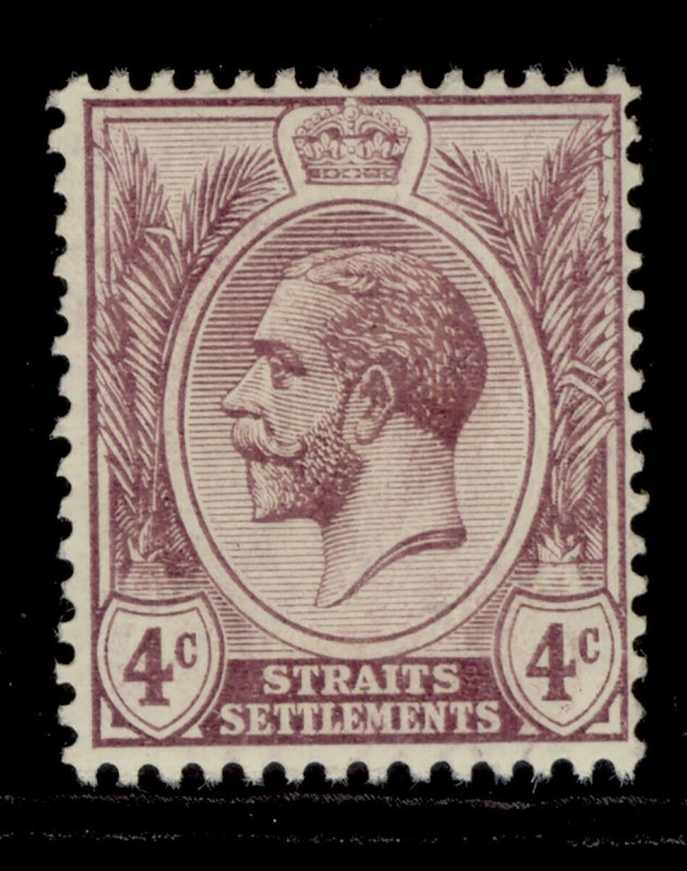 MALAYSIA - Straits Settlements GV SG197 4c dull purple LH MINT.