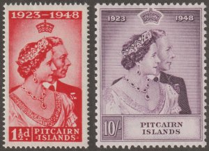 EDSROOM-22207 Pitcairn Islands 11-12 VLH 1948 Complete Silver Wedding CV$44.80