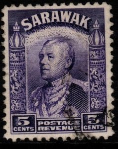 SARAWAK SG110 1934 5c VIOLET FINE USED