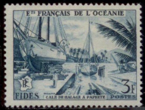 French Polynesia 1956 SC# 181 MLH E48