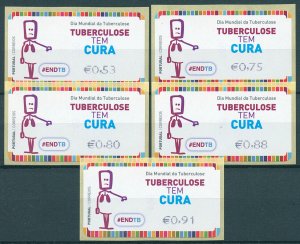 Portugal 2021 MNH Medical Stamps World Tuberculosis Day Sick 5v S/A Set