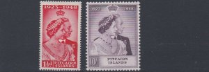 PITCAIRN  ISLANDS   1948 - 49  ROYAL SILVER WEDDING  MH 