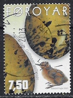 Faroe Islands ~ Scott # 419 ~ Used ~ Eggs and Chicks