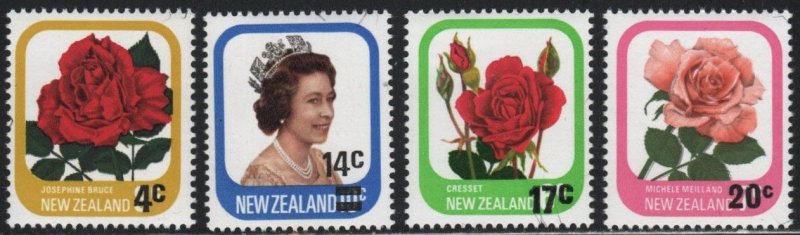 New Zealand #693-95, #718 mnh ~ Cplt Set 3 +1 ~ Unused, HM (1979-80)