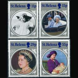 ST.HELENA 1985 - Scott# 428-31 Queen Mother Set of 4 NH