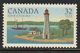 1984 Canada - Sc 1035 - MNH VF - 1 Single - Lighthouses - Gibraltar Point, ON