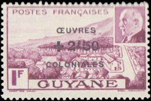 French Guiana #B11A-B11B, Complete Set(2), 1944, Hinged